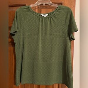 Croft & Barrow Olive Knit Blouse